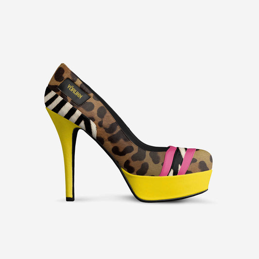Sunlit Leopard Glam Heels | Italian Shoes